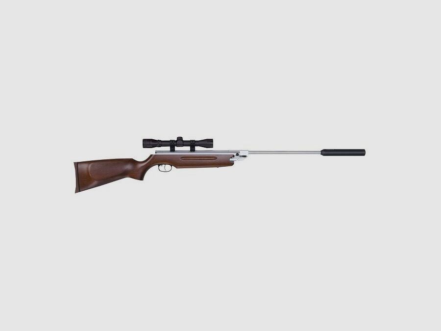 Weihrauch HW 35K "Silverwood" 4,5 mm - Schalldämpfer & ZF 4x32 Hubertus