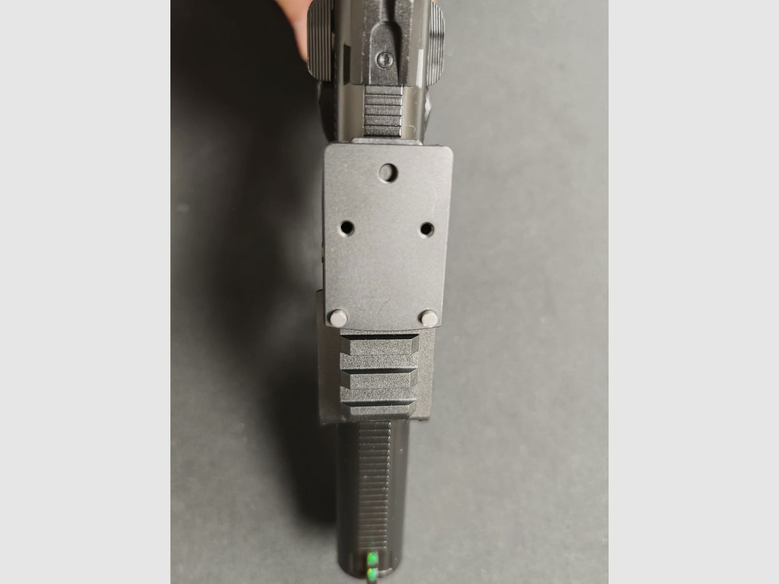 Elite Force BlaMer 1911er Design Gas-Blow-Back 6mm BB nero + Picatiny Rail e piastra adattatore RMR