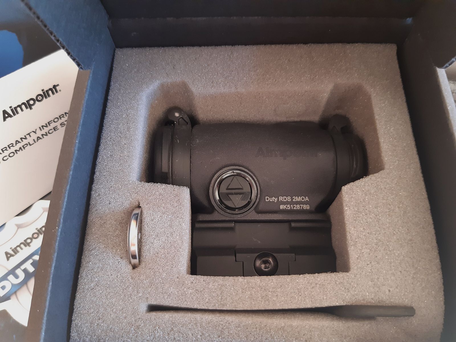 Aimpoint Duty RDS 2 MOA, 39mm, neu, originalverpackt