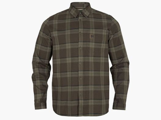 Härkila Fjell long-sleeved shirt, green check