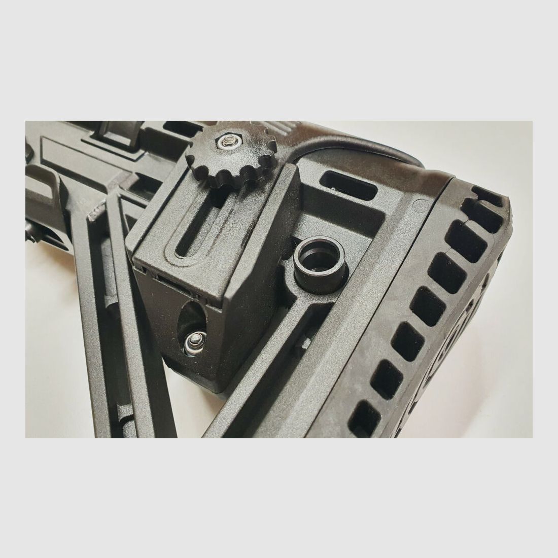 Schwaben Arms GmbH SAR M41 / HK41 / HK G3 crosse avec crosse télescopique GWMH SPC AR, complète avec pièce de base