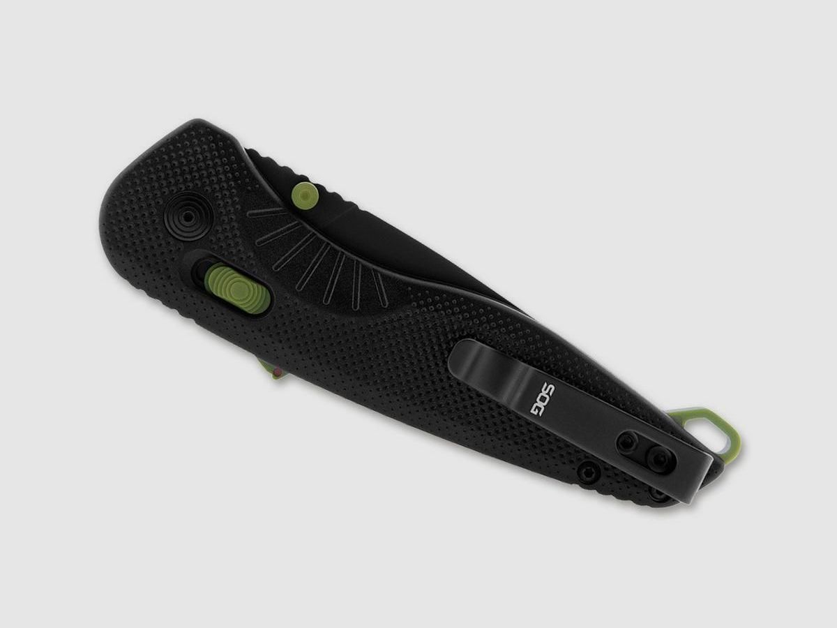 SOG Aegis AT Tanto Black assisted opening pocket knife, Bild 10 von 12