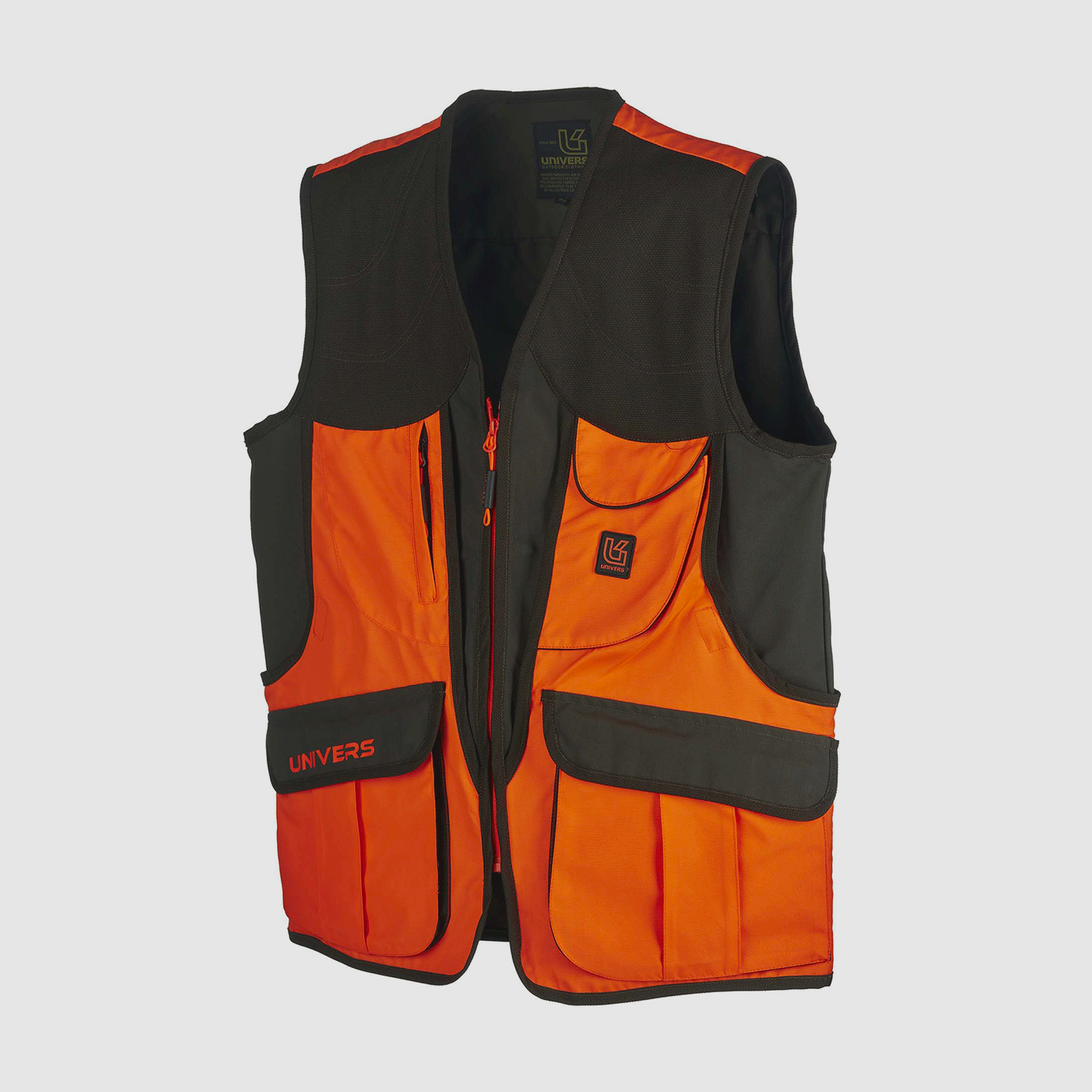 Vest – Mann – Univers – Patrijs Jacht Groen/Oranje, afbeelding 3 van 4