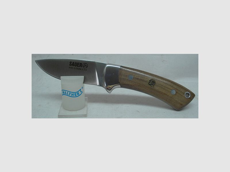 Messer Corto Satinado - 8,50cm Klinge,Walnuss-Griff