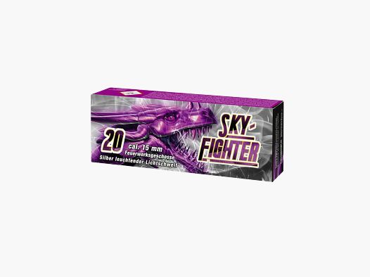 Sky Fighter avec Traînée de Lumière Argentée 20 Pack