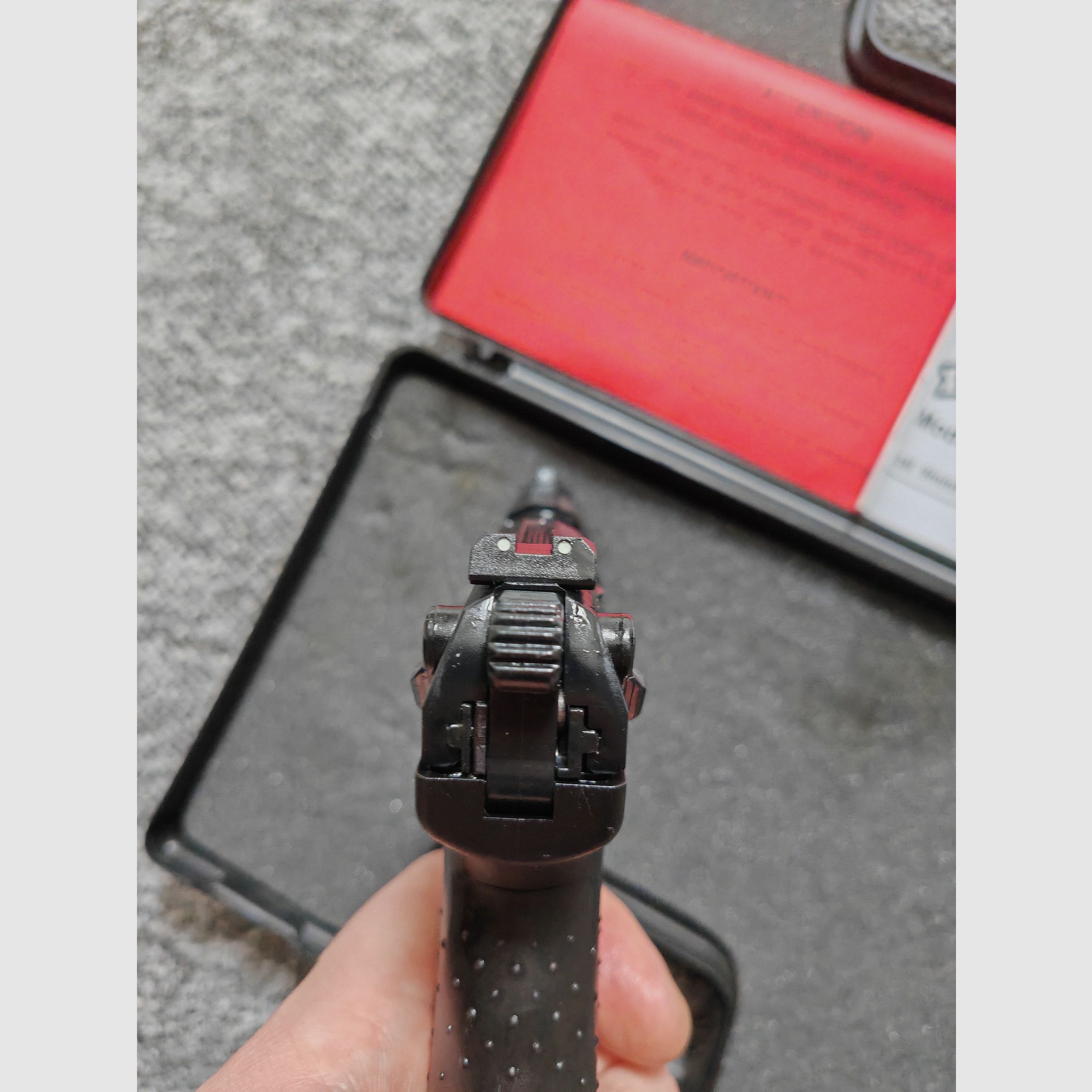 Umarex Walther P22 9mm P.A.K. in der ersten Ausführung mit Abzugssicherung und verstellbare Kimme samt Dämmerungsmarken | NEUwertig und selten