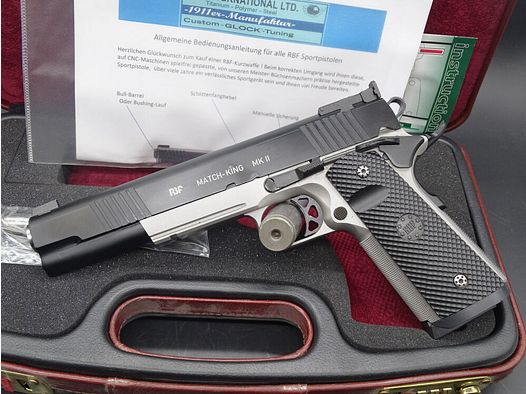 RBF 1911 Match King MK II Series Handmade in Germany 6" Kaliber .45 Auto 1911 Match King MK II Premium Series LP 3240 Euro