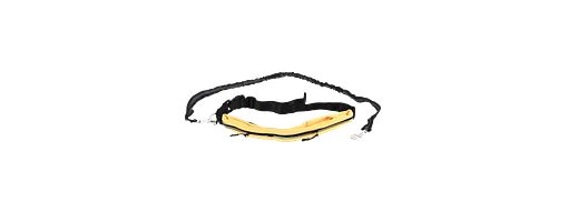 Farm-Land Freihand-Leine / Joggingleine, schwarz/orange