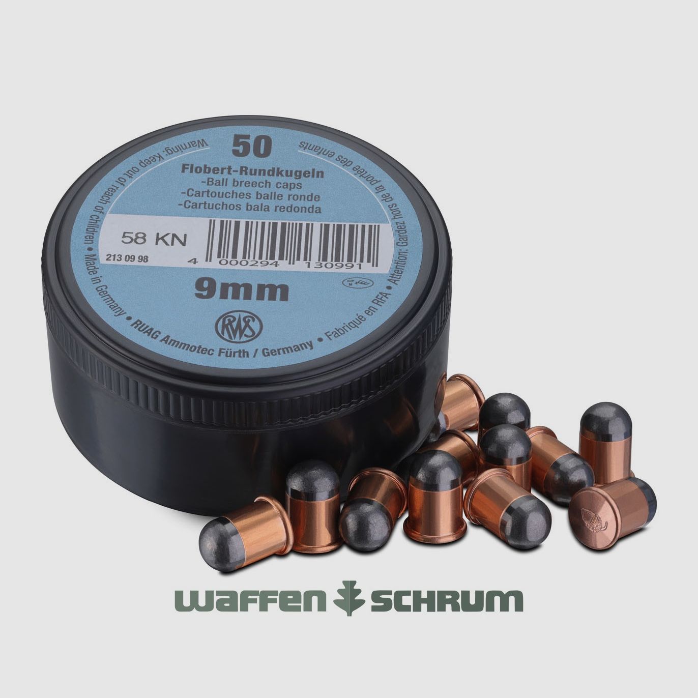 RWS Flobert Round Balls 9mm