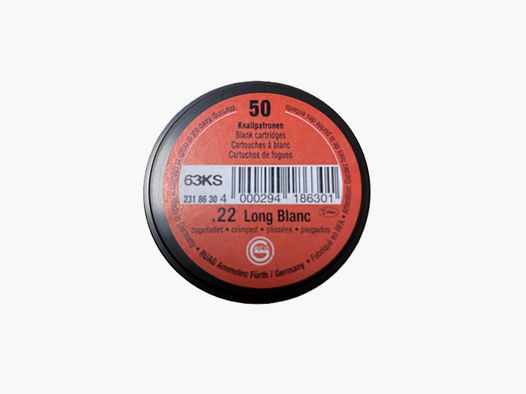 RWS blank cartridges - blank cartridges .22 long 50 pcs