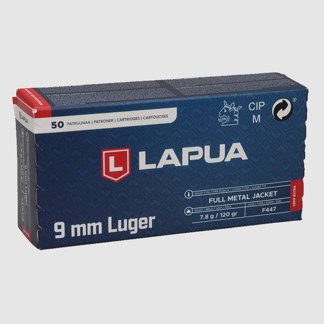 Lapua – FFW-Patrone / 9mmLuger / CEPP Extra / VM 120gr., Bild 1 von 5