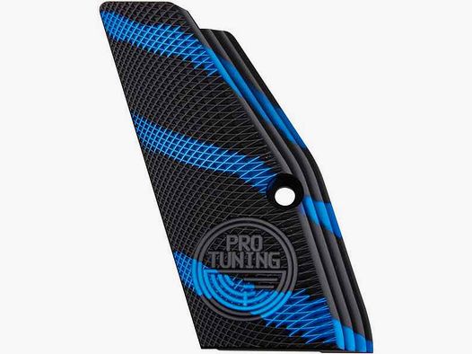 Griffschalen Alu schwarz/blau SP-01 lang
