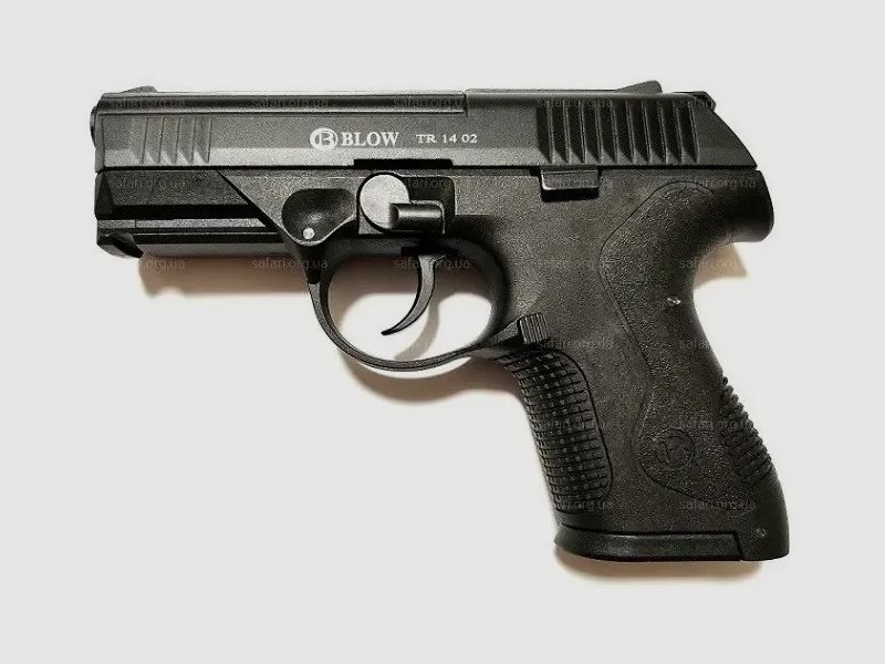 BLOW TR14 02 Black 9mm P.A.K. Schreckschusspistole im modernen Dienstpistolen-Stil