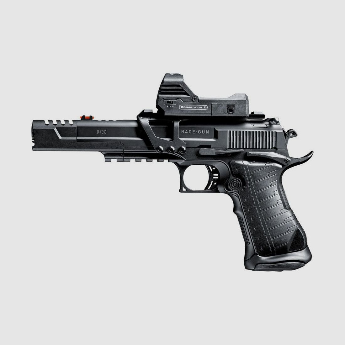 UX RaceGun CO2 Luftpistole Blow Back 4,5 mm BB inkl. Leuchtpunktvisier
