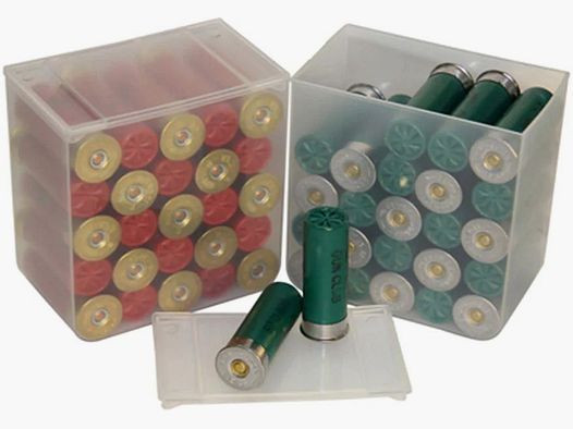 MTM Shotgun Cartridge Box SS25-00 transparent for 25 shotgun cartridges