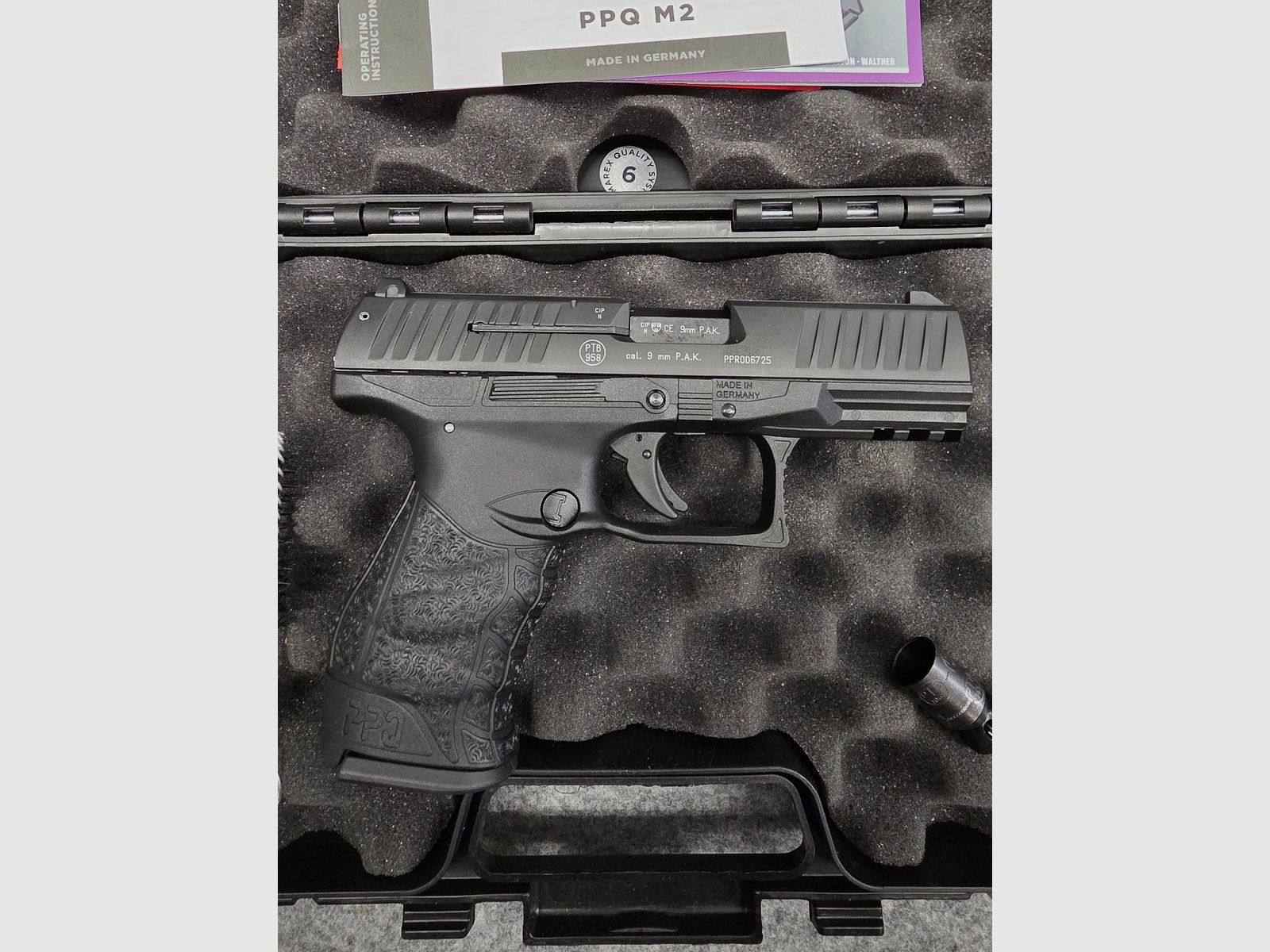 Walther PPQ M2 Calibre 9mm PAK Schreckschuss SRS