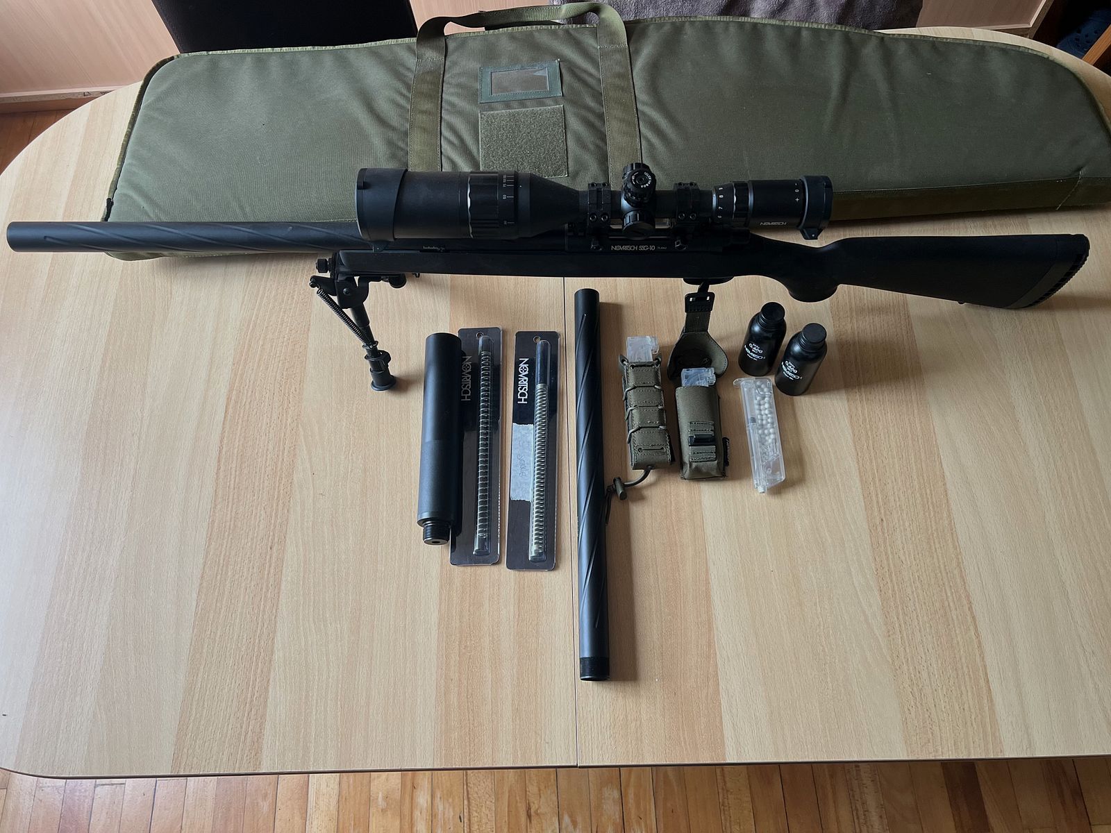 Komplettes airsoft set  novritch ( SSR 15 /SSG 10 / SSX 23)