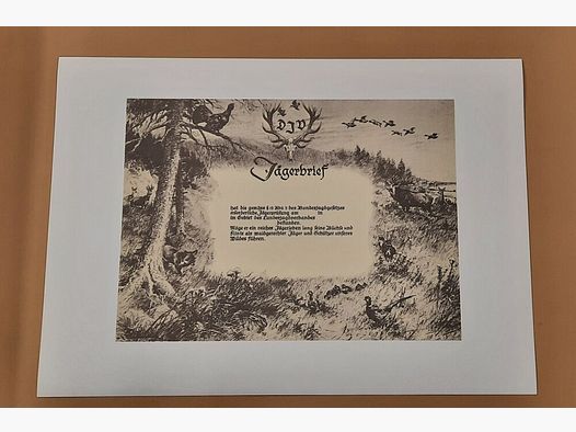 Jewelry certificate Hunter's certificate document