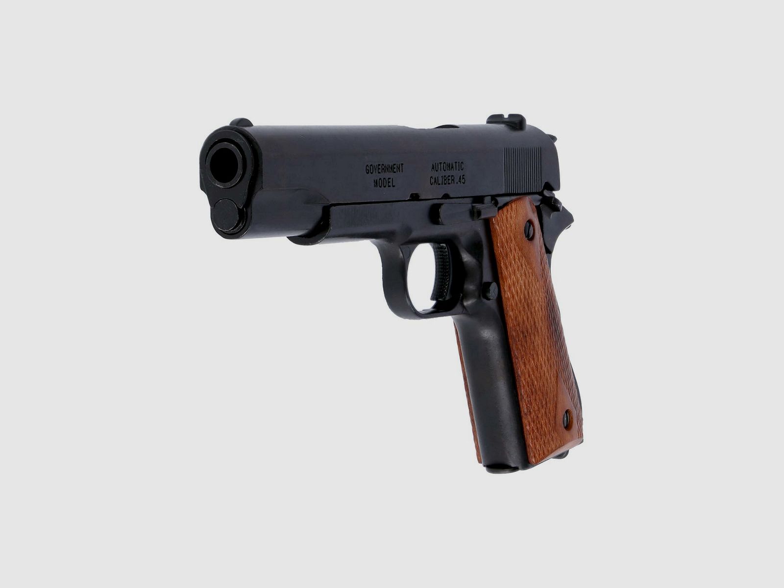 Denix Dekomodell 45er Colt Government M1911A1 Automatik Schwarz - Holzgriffschalen