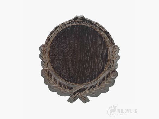 Escudo de jabalí tallado 21cm oscuro