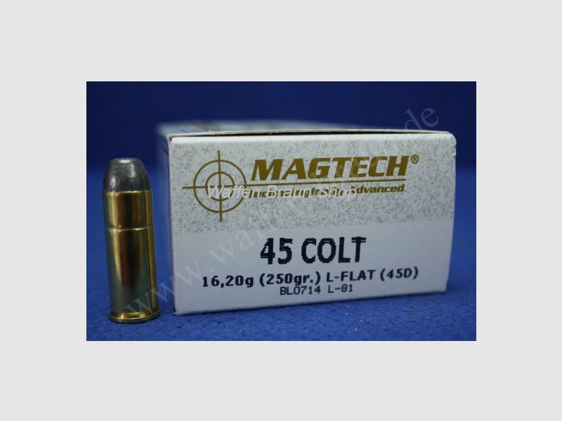 Magtech.45COLT LFN 250GRS A50  #45D