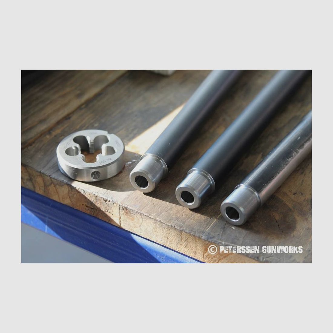 Peterssen Gunworks PGW muzzle thread for your long gun including state proof mark