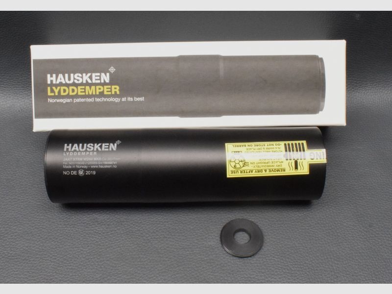 Hausken Schalldämpfer WD60-3XTRM MK II, Kaliber 243-7mm, M18x1, Neuware aus Geschäftsauflösung