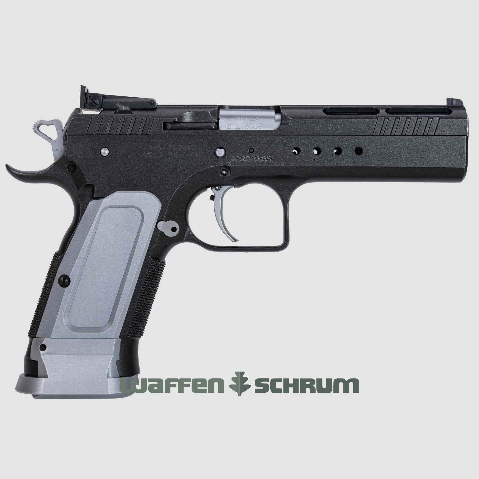 Tanfoglio Limited 9mm Luger, Single Action Sport Trigger, LPA Sport Sight, Barrel Length: 121 mm, Case, Spare Magazine, Original Accessories