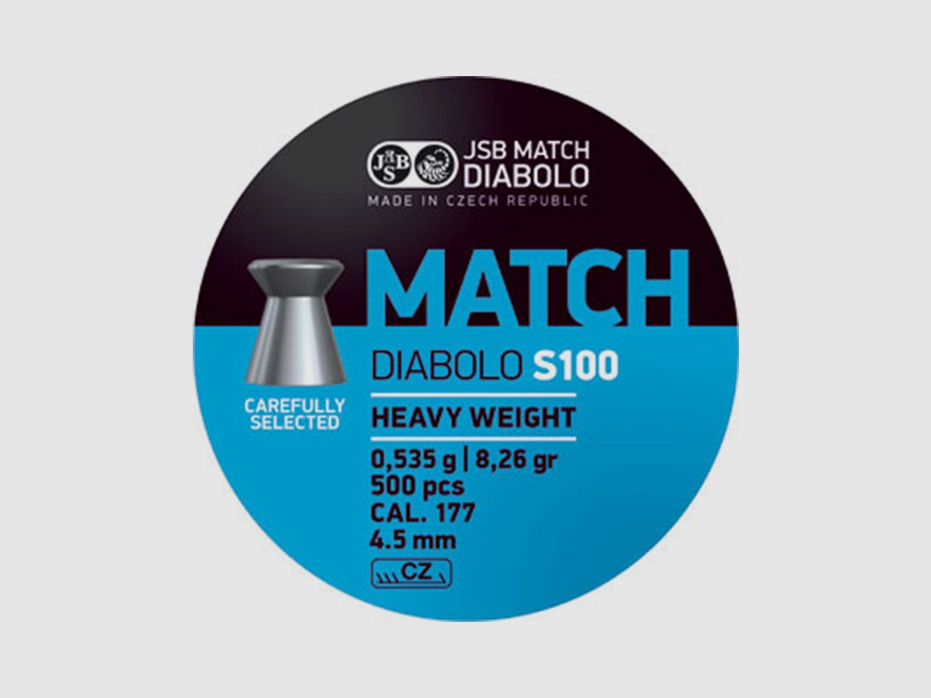JSB Match S100 Diabolos schwer 0,535g - 4,49 mm