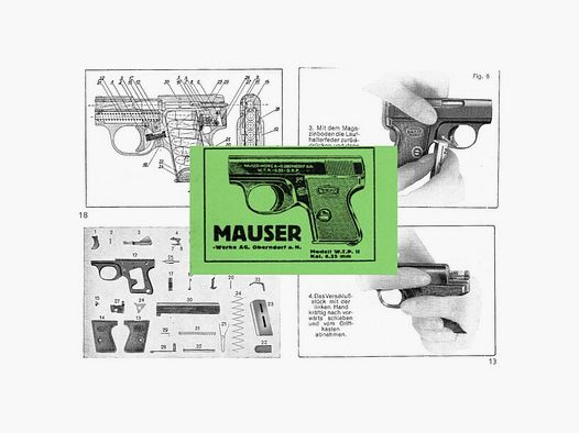 Nachdruck Bedienungsanleitung Pistole Mauser WTP II Cal. 6,35 mm