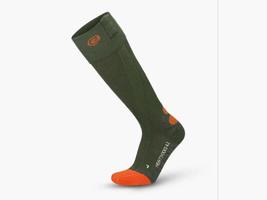 Lenz Heat socks 4.1 toe cap Groen/Oranje