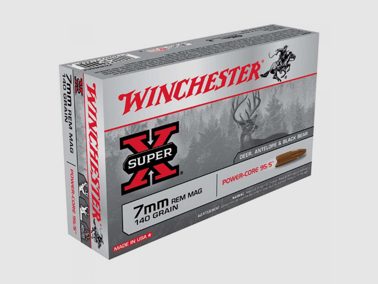 Winchester Super-X 7mm Rem. Mag. 140GR Power Core 20 patronen