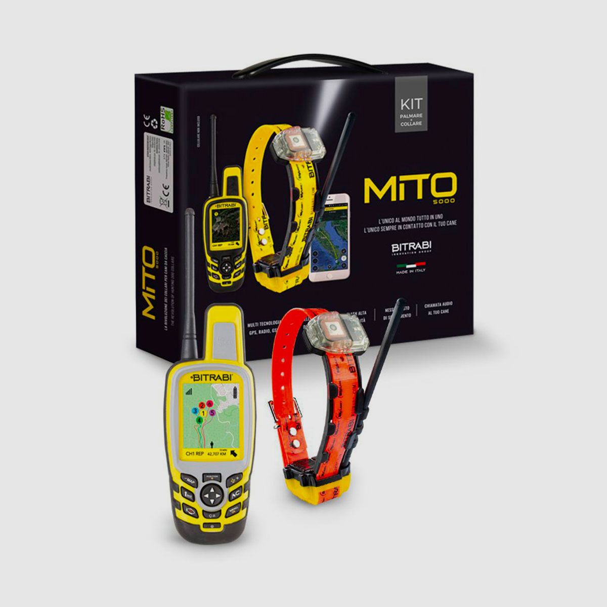 BITRABI – KIT BTB 5100 MITO BEEPER + PALMARE BS3000 EVO OPENMAP UNICO + BLUETOOTH, Bild 2 von 2
