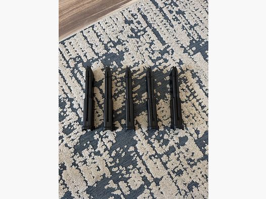 5 x G&G Armament SMC-9 / GTP 9 50rds long Mag