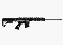 PALLAS BA15-22 Gen 3, Calibre .22LR KK Carabine à répétition, Noir, Longueur du canon 47 cm