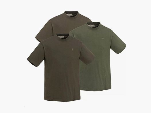 Pinewood T-Shirt 3er Pack Herren - Grün/Jagdbraun/Khaki  XL