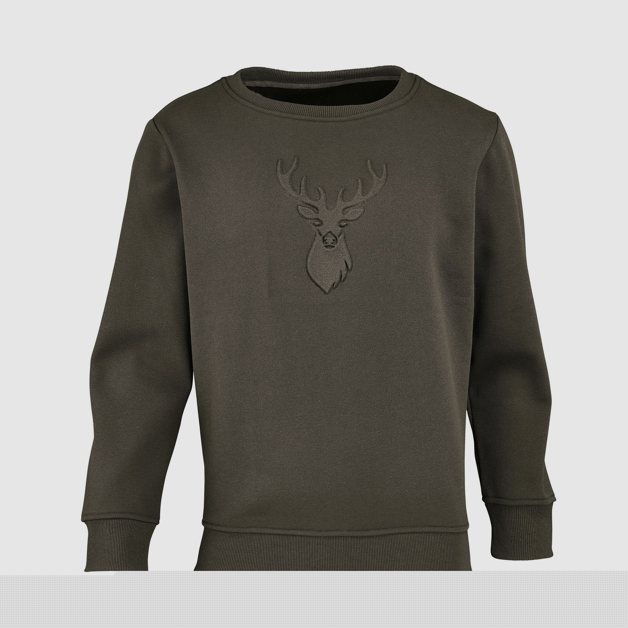 Hubertus Pullover John mit Hirschkopfprgung