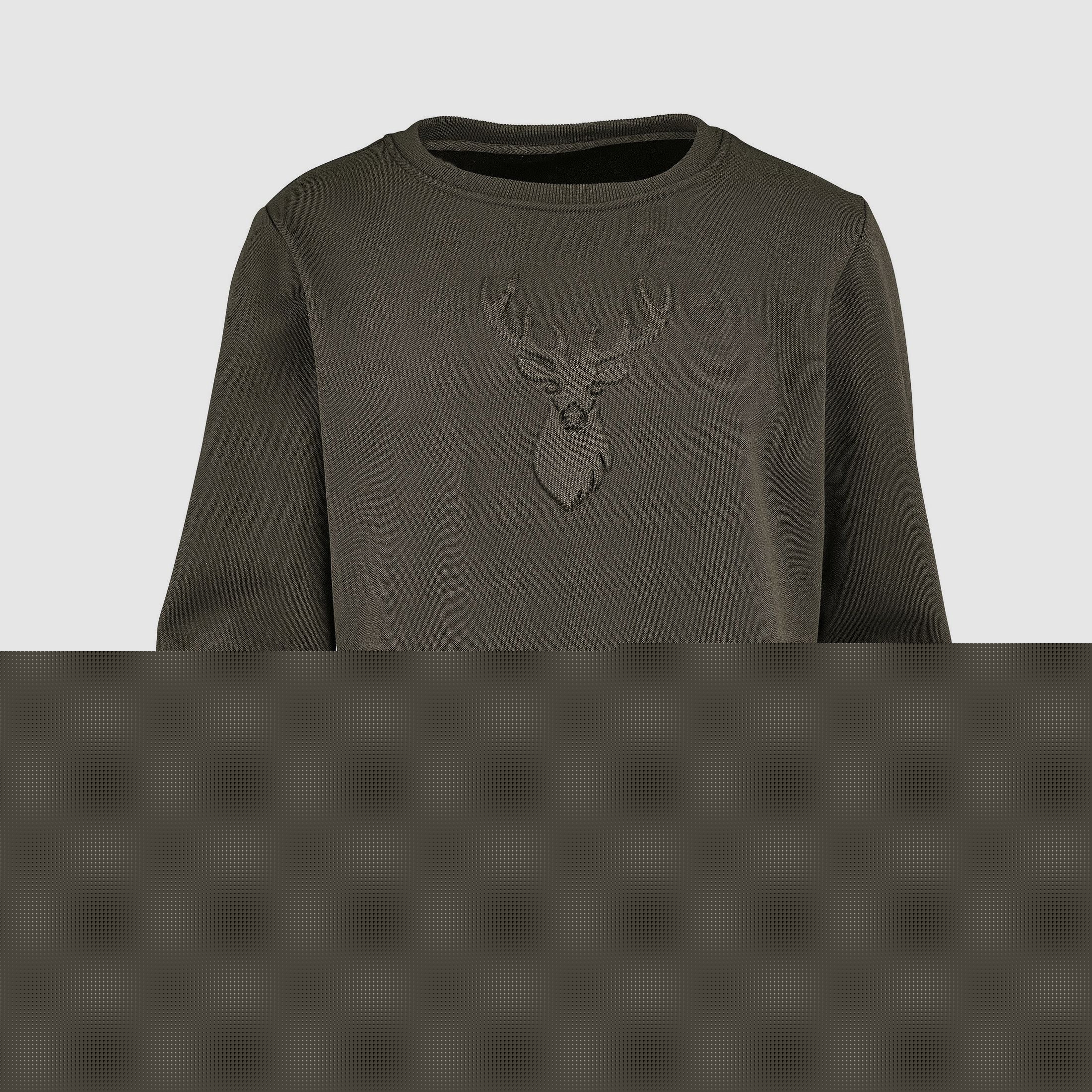 Suéter Hubertus John con estampado en relieve de cabeza de ciervo