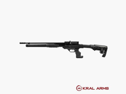 Wiatrówka PCP KRAL Puncher Rambo Pump Action czarna. Kal. 4,50 mm – 24 dżule