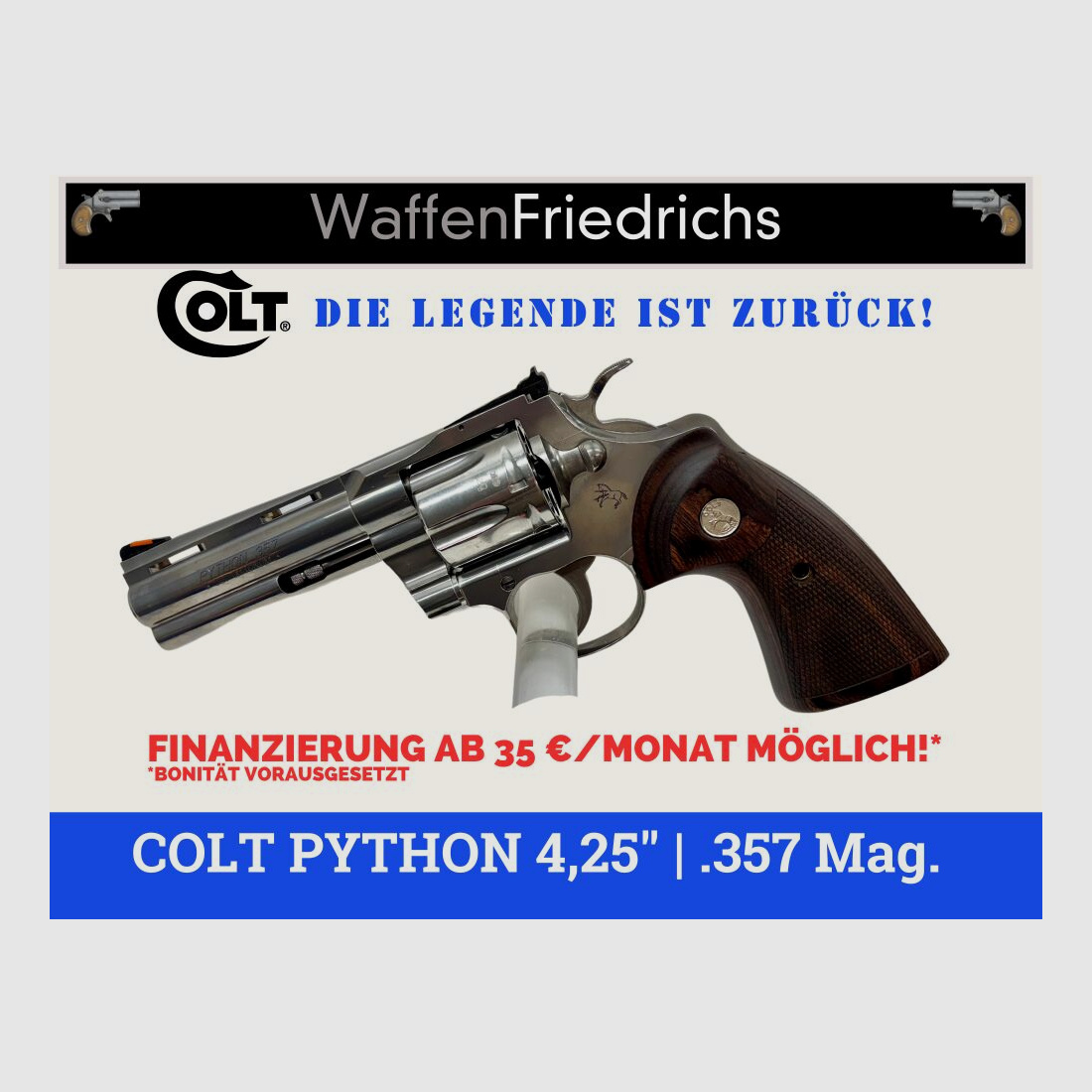 COLT PYTHON 4,25" - Waffen Friedrichs