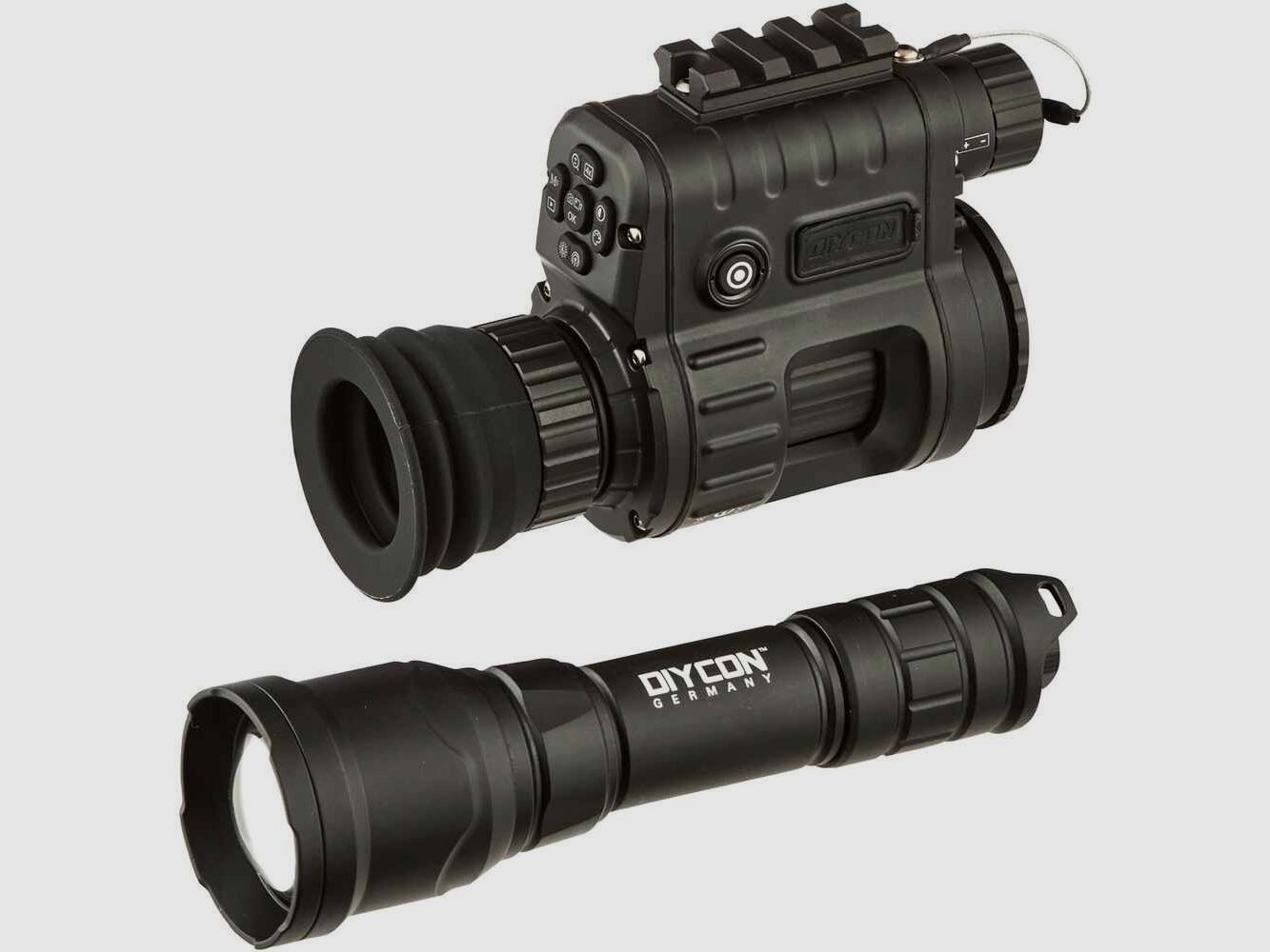 Diycon Dual-Use-Nachtsichtgerät DNVC-2 Firefly inkl. IR-LED Aufheller Predator 2 – Set