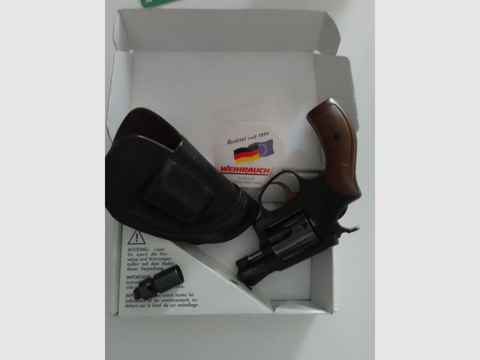 Weihrauch HW 37 blank-firing revolver 9 mm pak, immagine 3 di 6