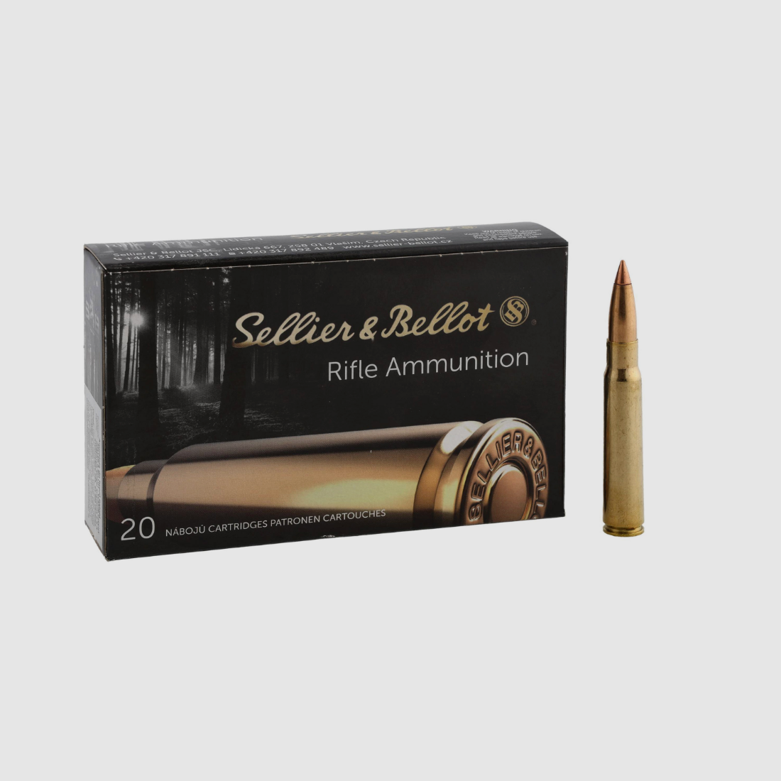 Amunicja S&B kal.8x57JS HPC 12,7 g / 196 gr, zdjęcie 1 z 4