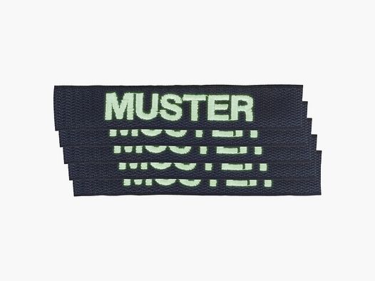 ASMC Naamlabels 5-delige set lichtgevend marineblauw