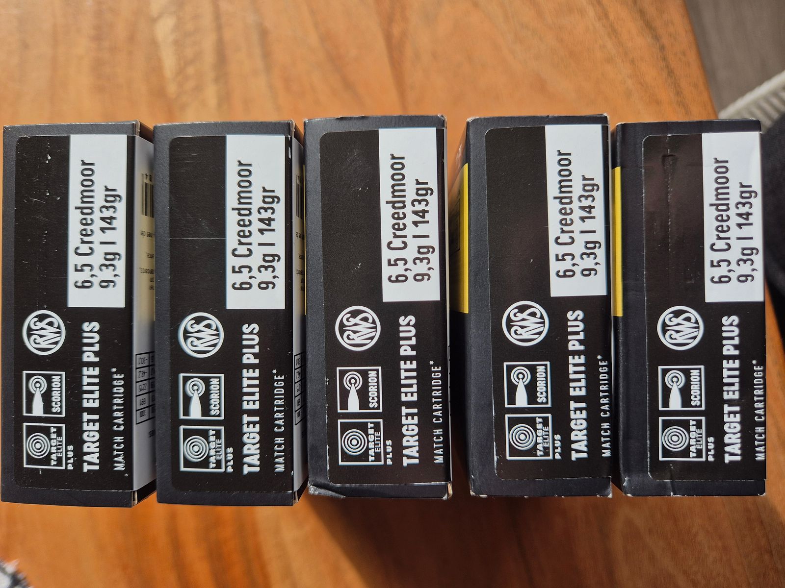 100 Schuss RWS Target Elite Plus 6,5mm Creedmoor 143grs