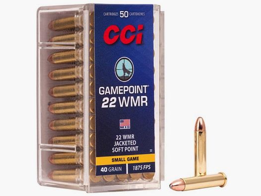 CCI Gamepoint JSP 40grs 50St .22wmr