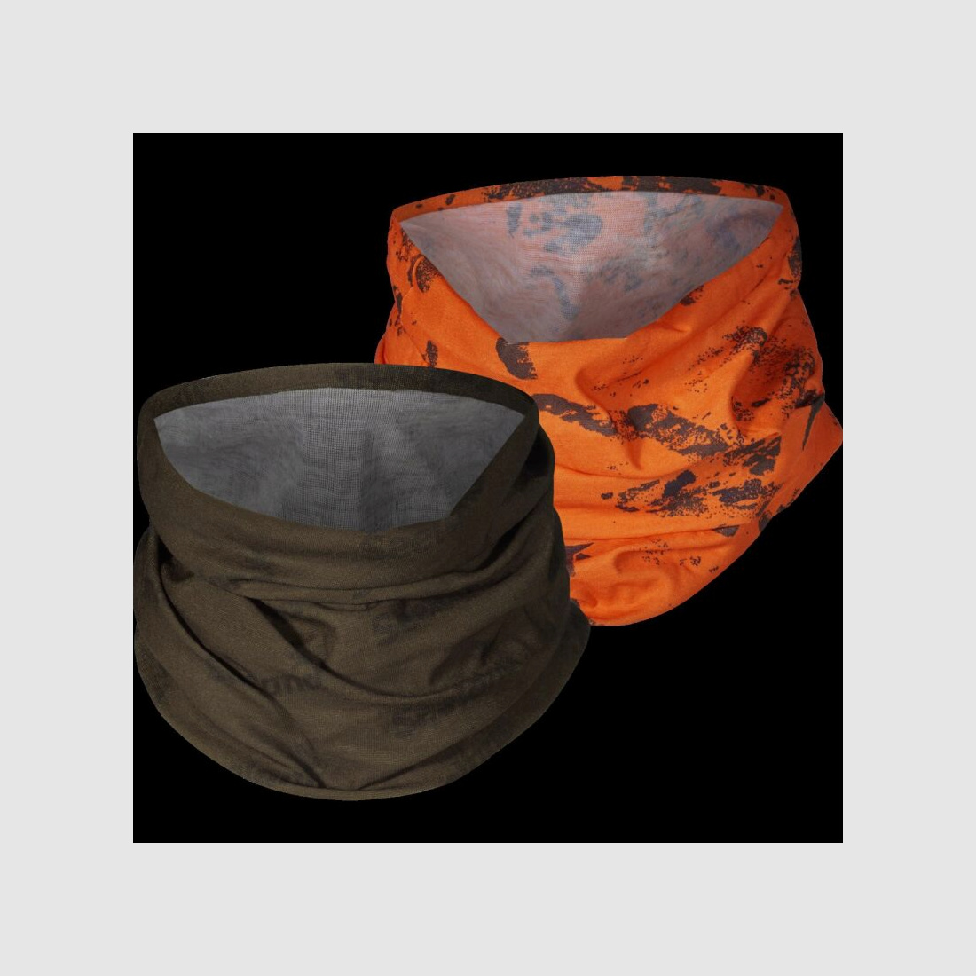 Seeland Unisex Rohrschal 2er-Pack Pine Green/InVis Orange Blaze