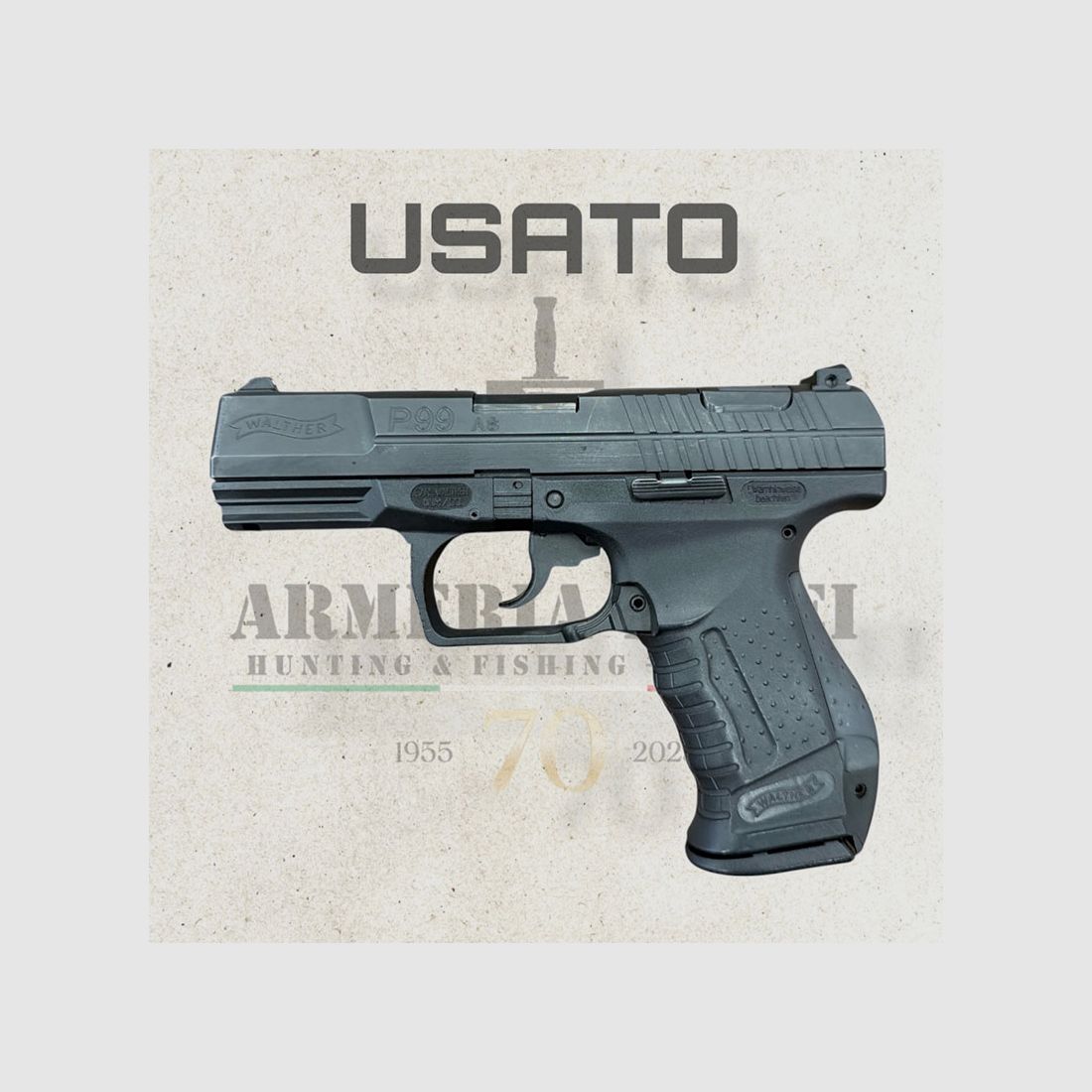 GEBRAUCHT – PISTOLE – WALTHER MOD. P99 Kal. 9×21, Bild 1 von 4