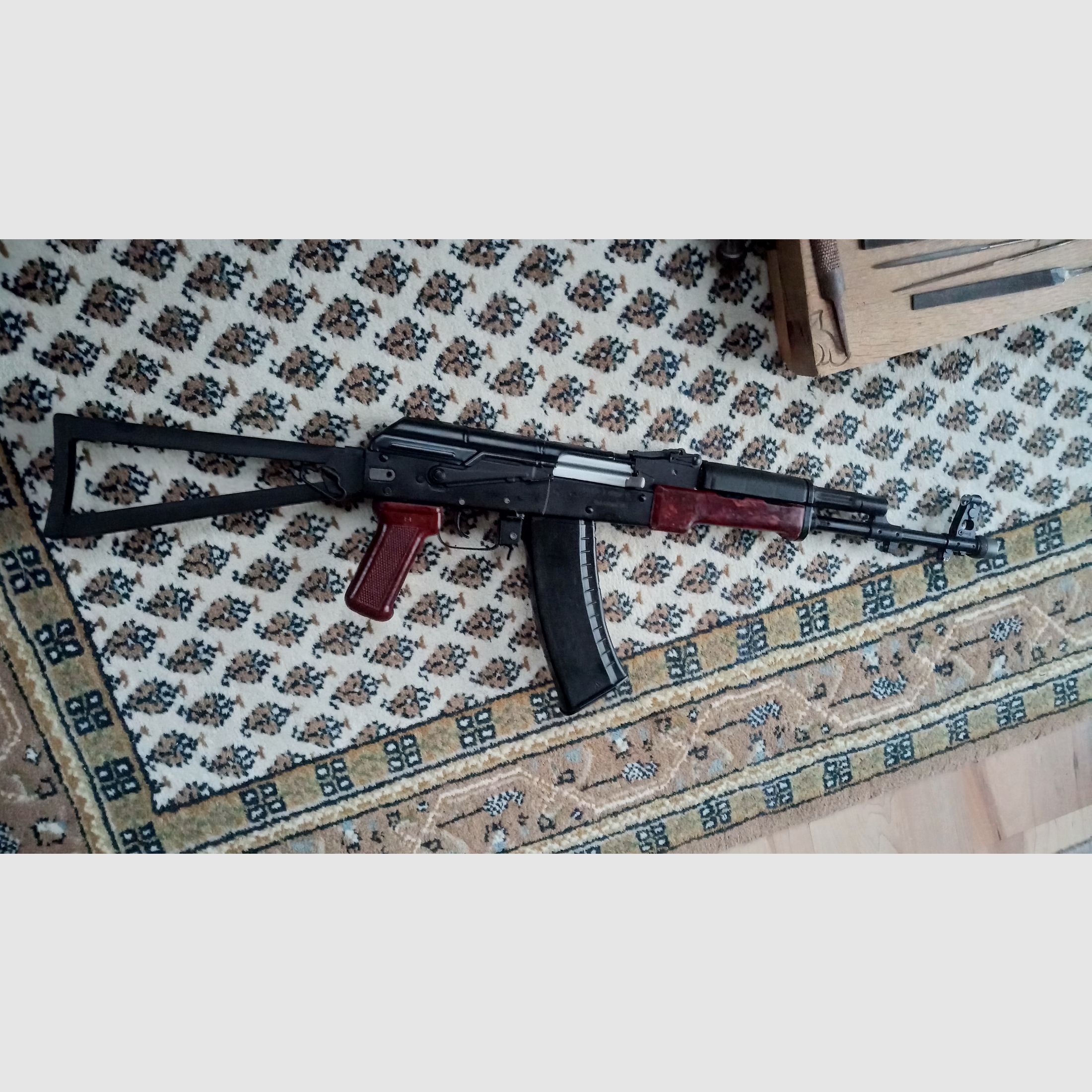 KP-9 calcio scheletro 5.5 mm / AKS-74 calcio pieghevole per armi / PP-19-01 Vityaz / calcio pieghevole Bizon adatto anche per Yunker e Saiga // AK74 calcio AK