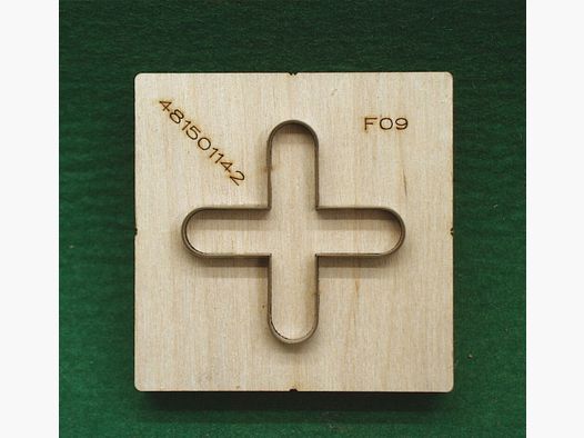 Dispositif de poinçonnage GEBU pour patchs de tir croisés calibre 58